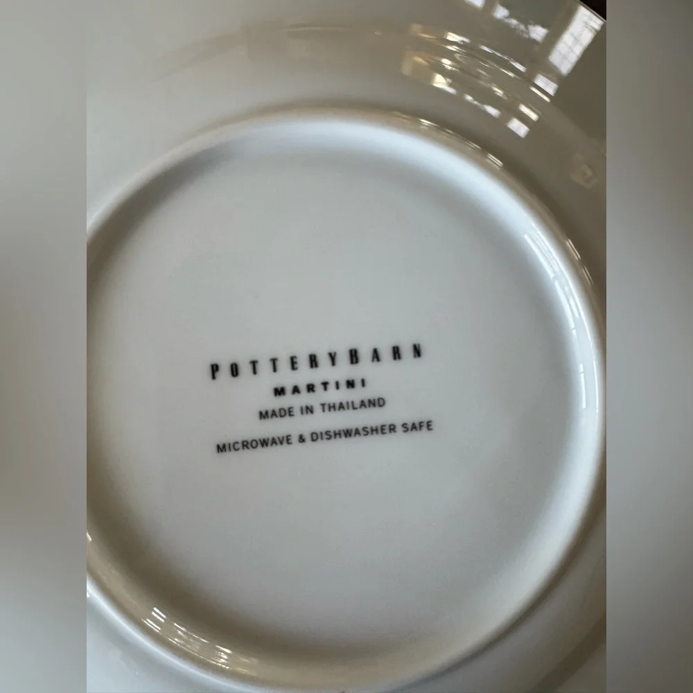 Pottery Barn Martini Plates set of four